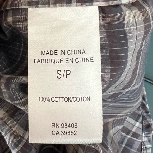 THEORY Men’s Zack PS_Aviston Button-down Plaid Collared Shirt Size Small - Picture 4 of 5